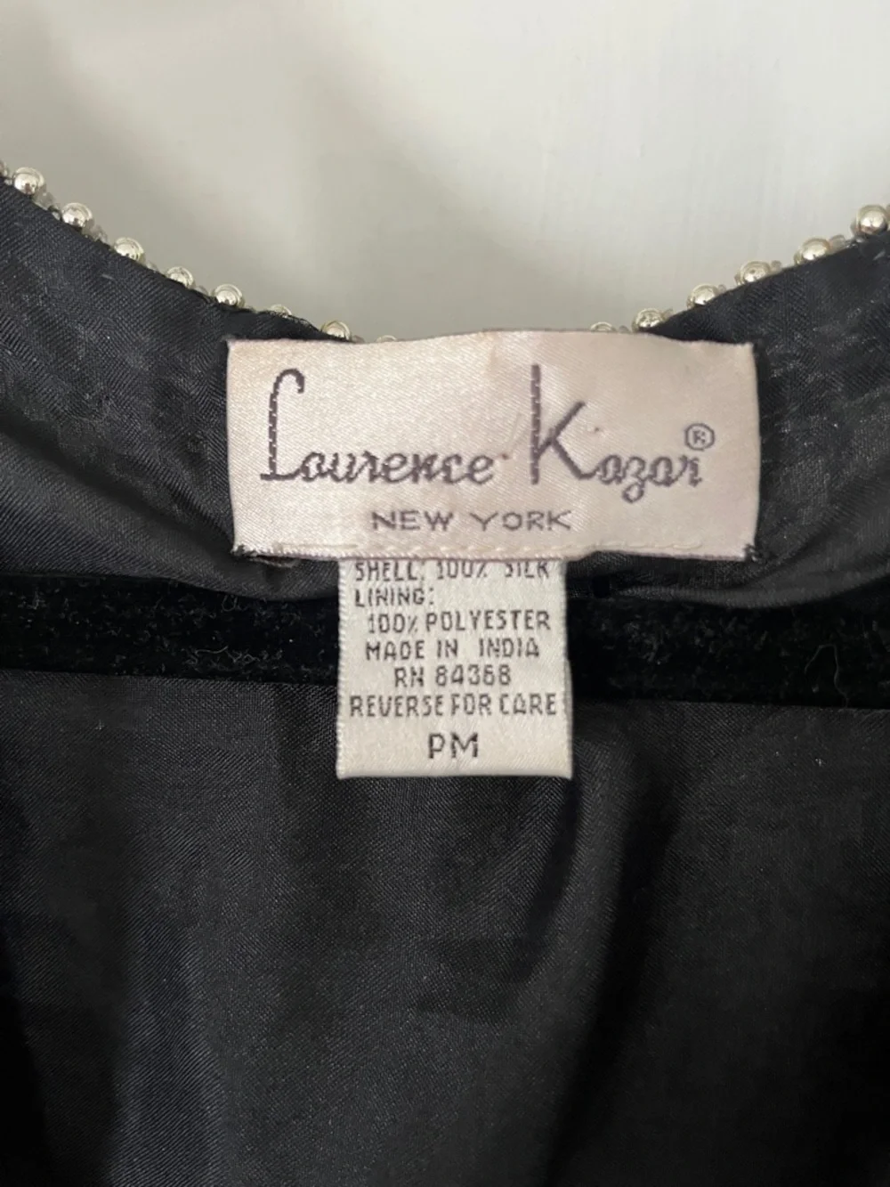 Vintage Embellished Black Sequin Cropped Jacket - Picture 9 of 16